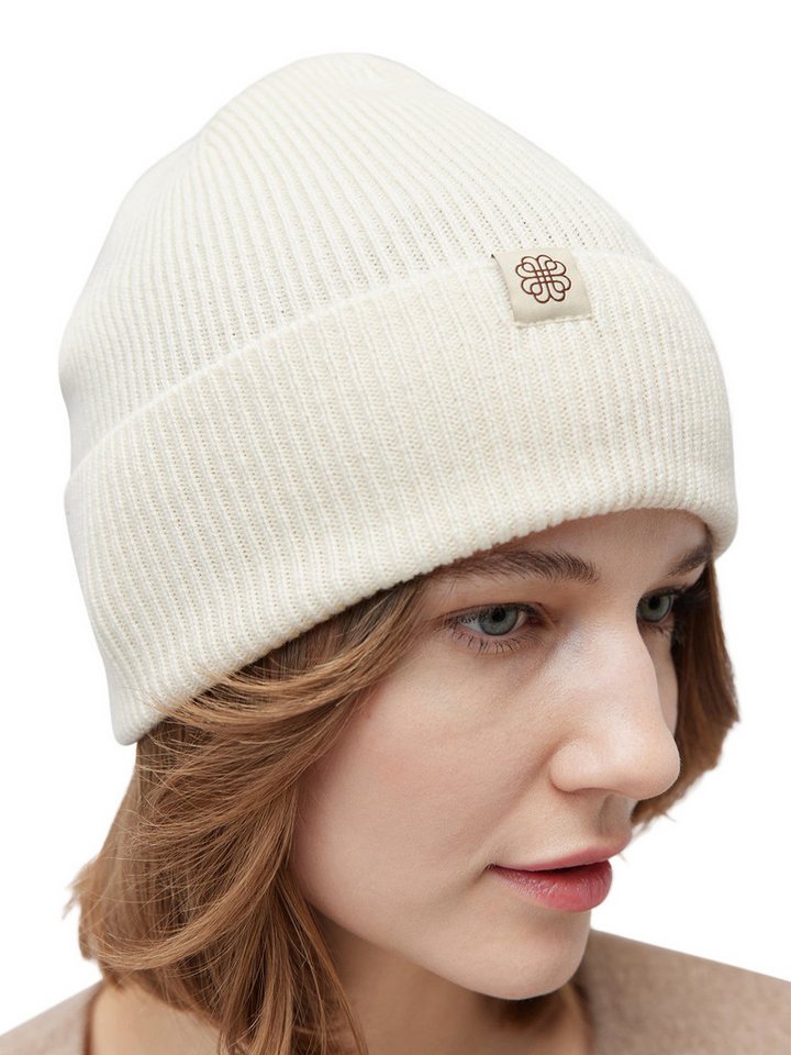 GOBI Cashmere Beanie Rippenstrick Kaschmir Mütze von GOBI Cashmere