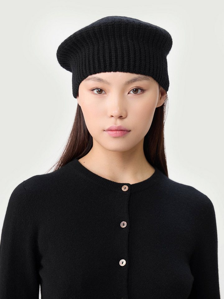 GOBI Cashmere Beanie Strukturierte Strick-Beret von GOBI Cashmere