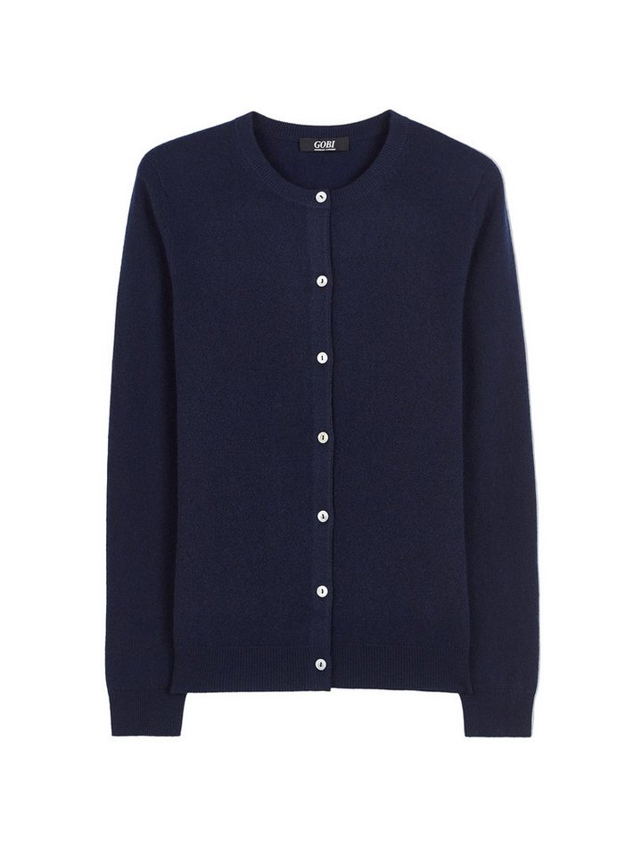 GOBI Cashmere Cardigan Basic B-Ausschnitt Kaschmirstrickjacke von GOBI Cashmere