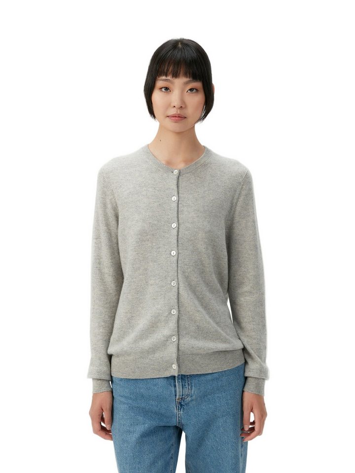 GOBI Cashmere Cardigan Basic B-Ausschnitt Kaschmirstrickjacke von GOBI Cashmere