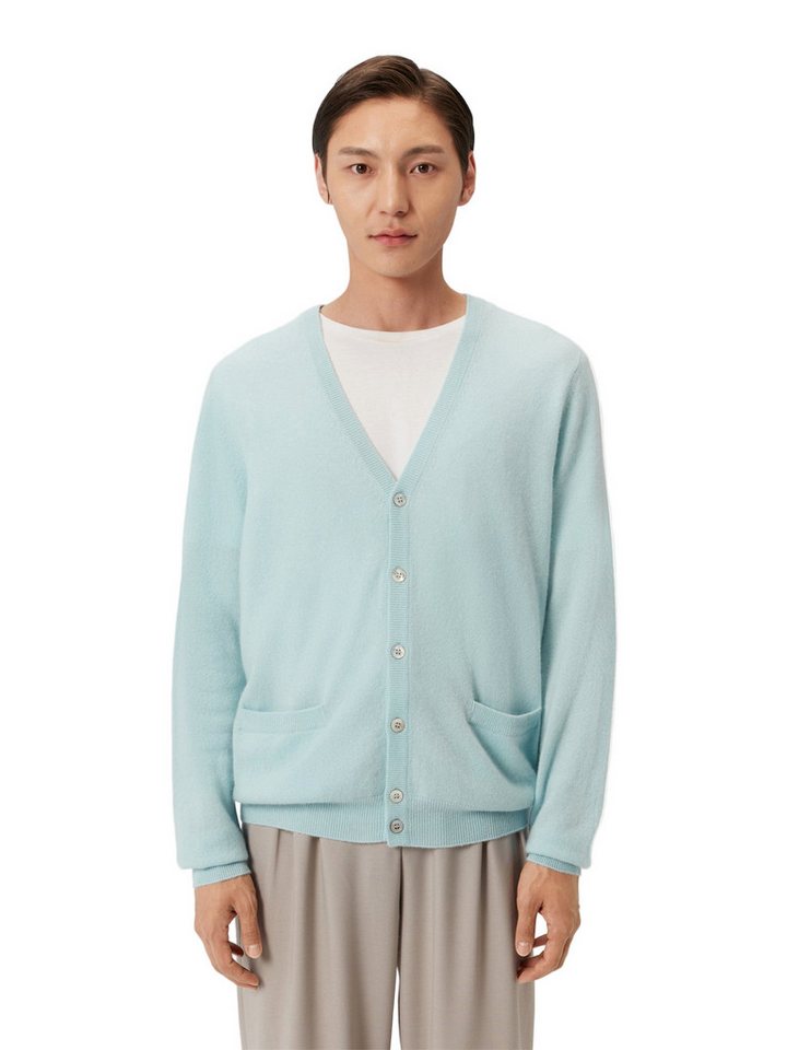 GOBI Cashmere Cardigan Basic V-Ausschnitt Kaschmirstrickjacke mit Knöpfen von GOBI Cashmere
