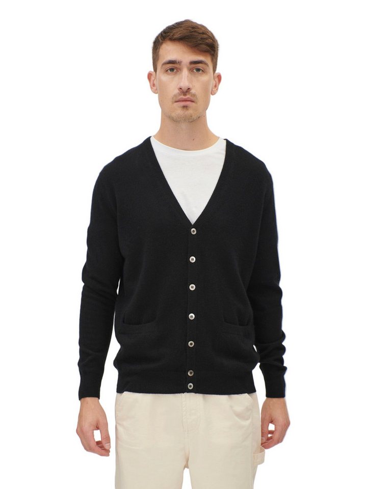 GOBI Cashmere Cardigan Basic V-Ausschnitt Kaschmirstrickjacke mit Knöpfen von GOBI Cashmere