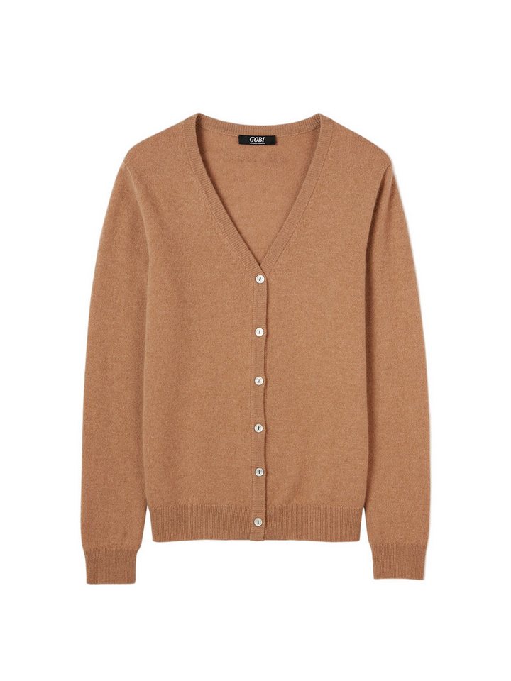 GOBI Cashmere Cardigan Basic V-Ausschnitt Kaschmirstrickjacke von GOBI Cashmere