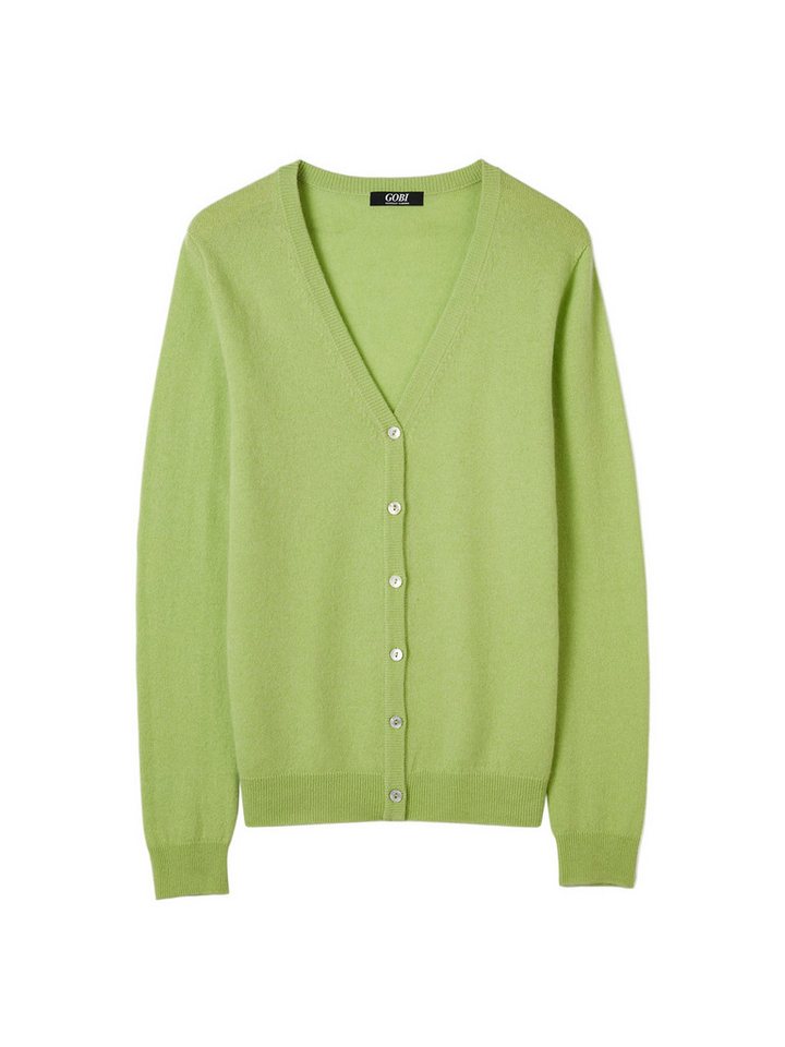 GOBI Cashmere Cardigan Basic V-Ausschnitt Kaschmirstrickjacke von GOBI Cashmere