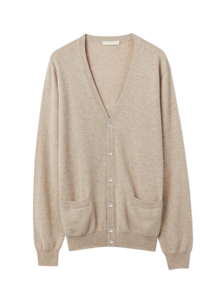 GOBI Cashmere Cardigan V-Ausschnitt Kaschmir Strickjacke mit Knöpfen von GOBI Cashmere