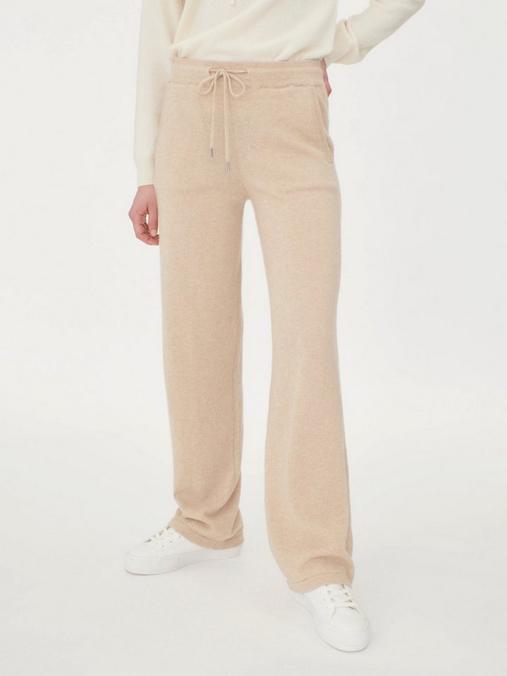 GOBI Cashmere Jogger Pants Naturfarbe Gerade Jogginghose aus Kaschmir von GOBI Cashmere