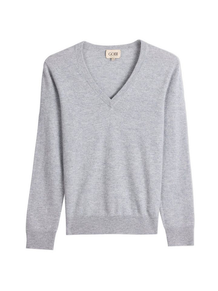 GOBI Cashmere Polokragenpullover Damen Kaschmirpullover mit V-Ausschnitt von GOBI Cashmere