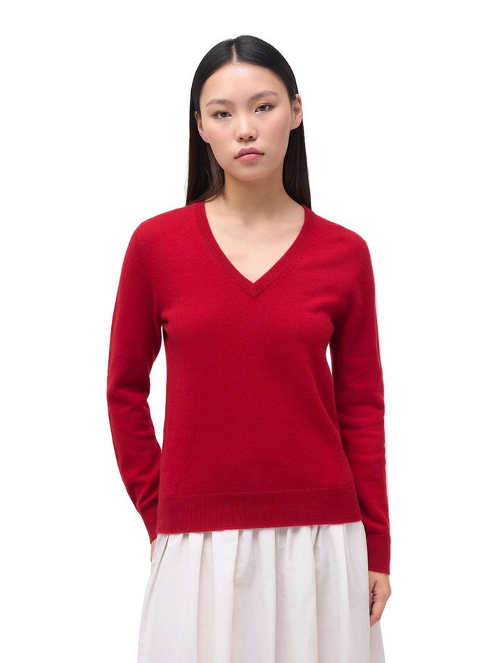 GOBI Cashmere Polokragenpullover Damen Kaschmirpullover mit V-Ausschnitt von GOBI Cashmere