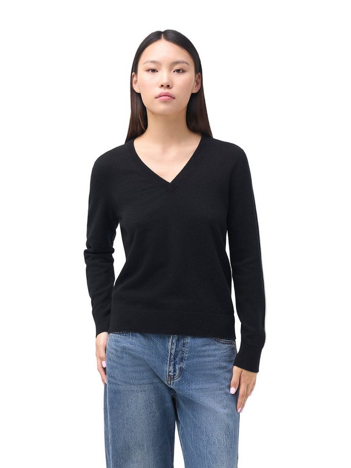 GOBI Cashmere Polokragenpullover Damen Kaschmirpullover mit V-Ausschnitt von GOBI Cashmere