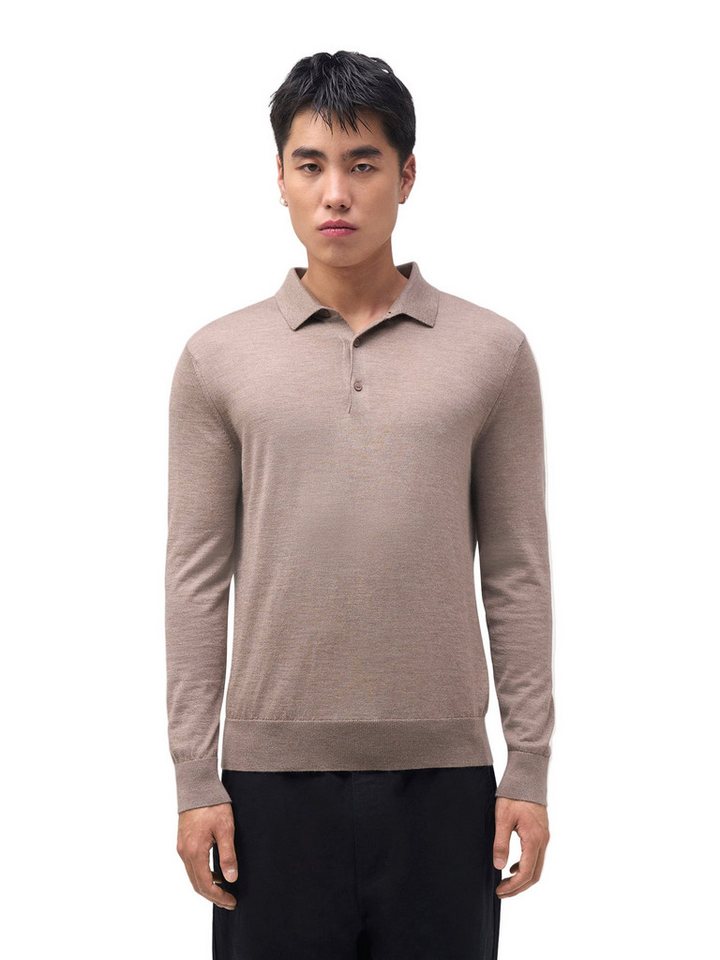 GOBI Cashmere Polokragenpullover Herren Klassisches Polo-Shirt mit langen Ärmeln von GOBI Cashmere