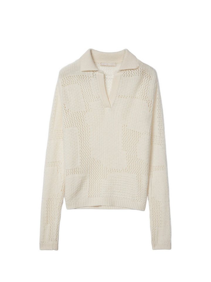 GOBI Cashmere Polokragenpullover Kaschmir Polo-Pullover ohne Knöpfe von GOBI Cashmere