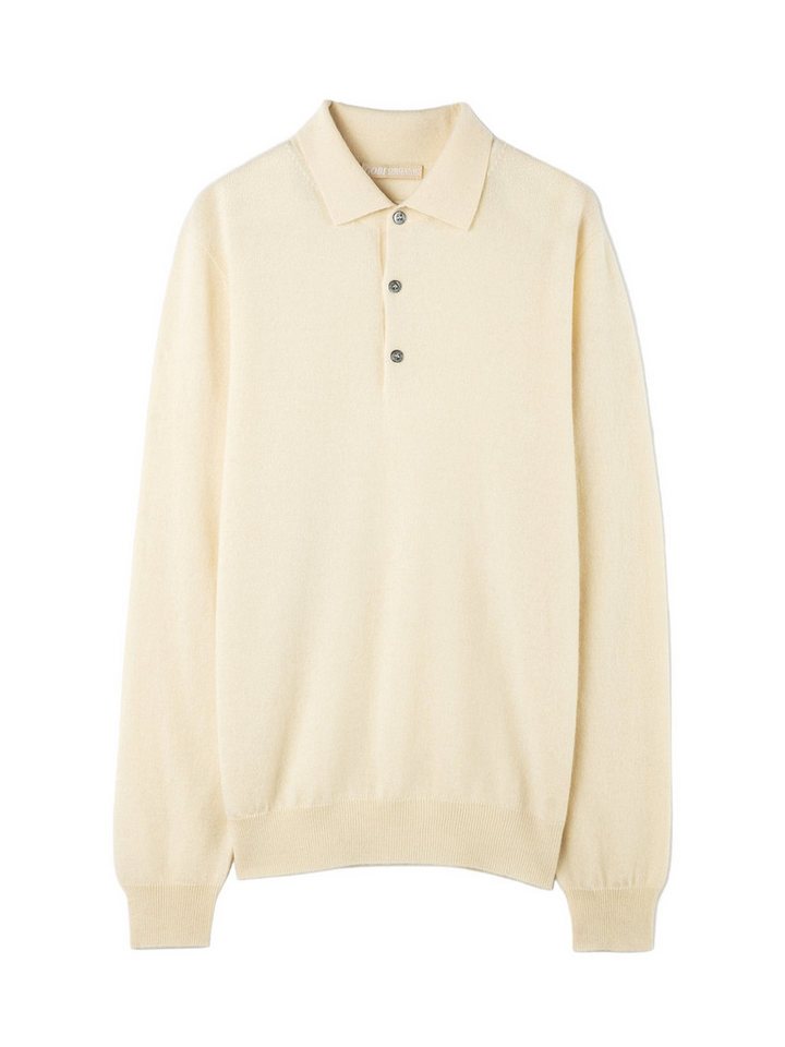 GOBI Cashmere Polokragenpullover Naturfarbe Basic Kaschmirpullover mit Polokragen von GOBI Cashmere