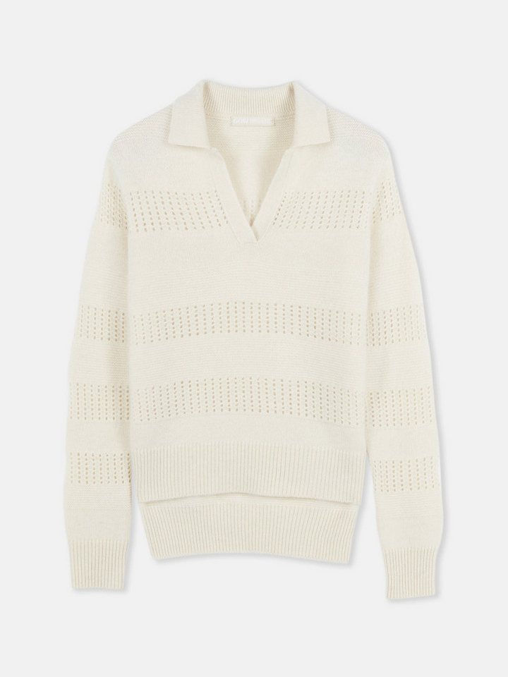 GOBI Cashmere Polokragenpullover Organic Colour Mixed Pattern Cashmere Polo von GOBI Cashmere