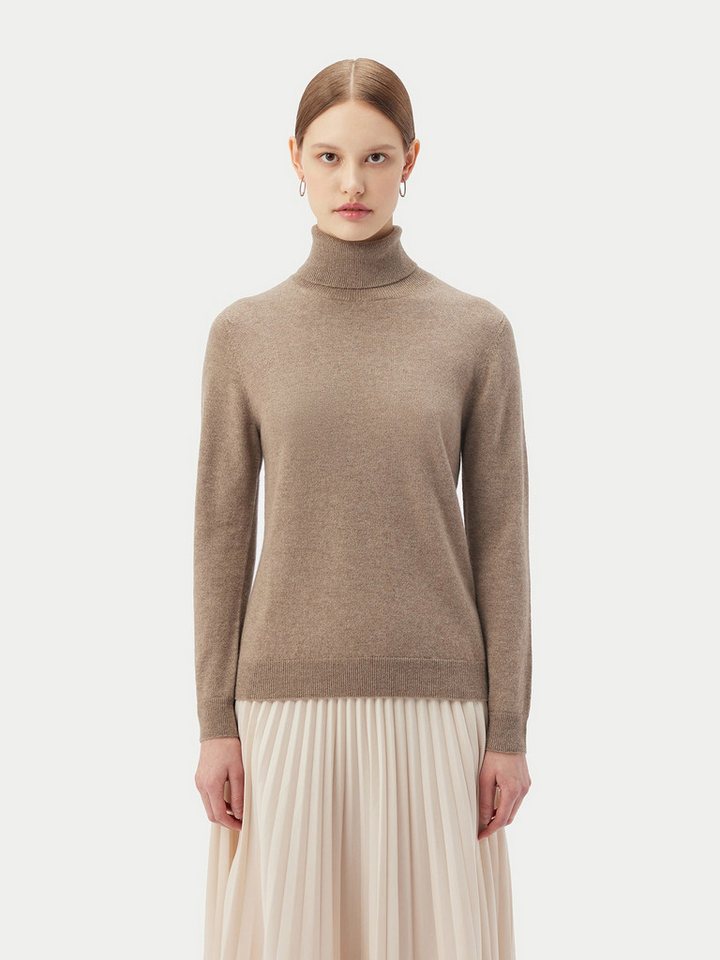GOBI Cashmere Rollkragenpullover Naturfarbe Basic Rollkragenpullover aus Kaschmir von GOBI Cashmere