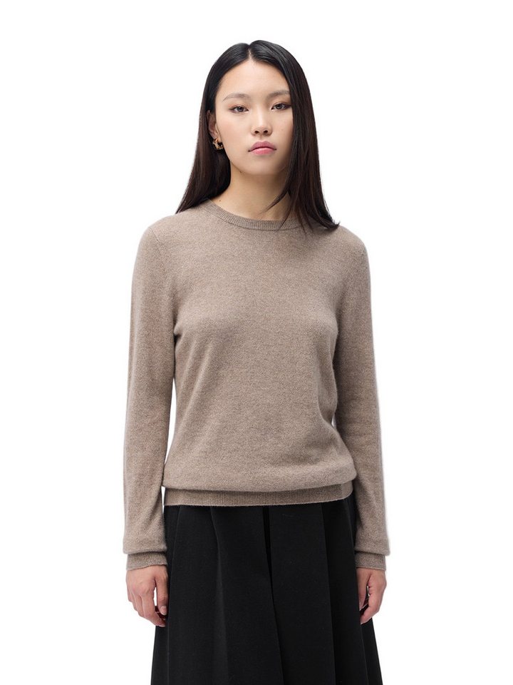 GOBI Cashmere Rundhalspullover Basic Kaschmir-Rundhals-Pullover von GOBI Cashmere
