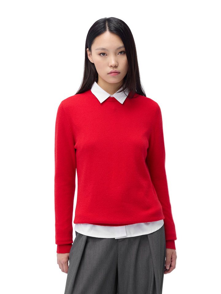 GOBI Cashmere Rundhalspullover Basic Kaschmir-Rundhals-Pullover von GOBI Cashmere