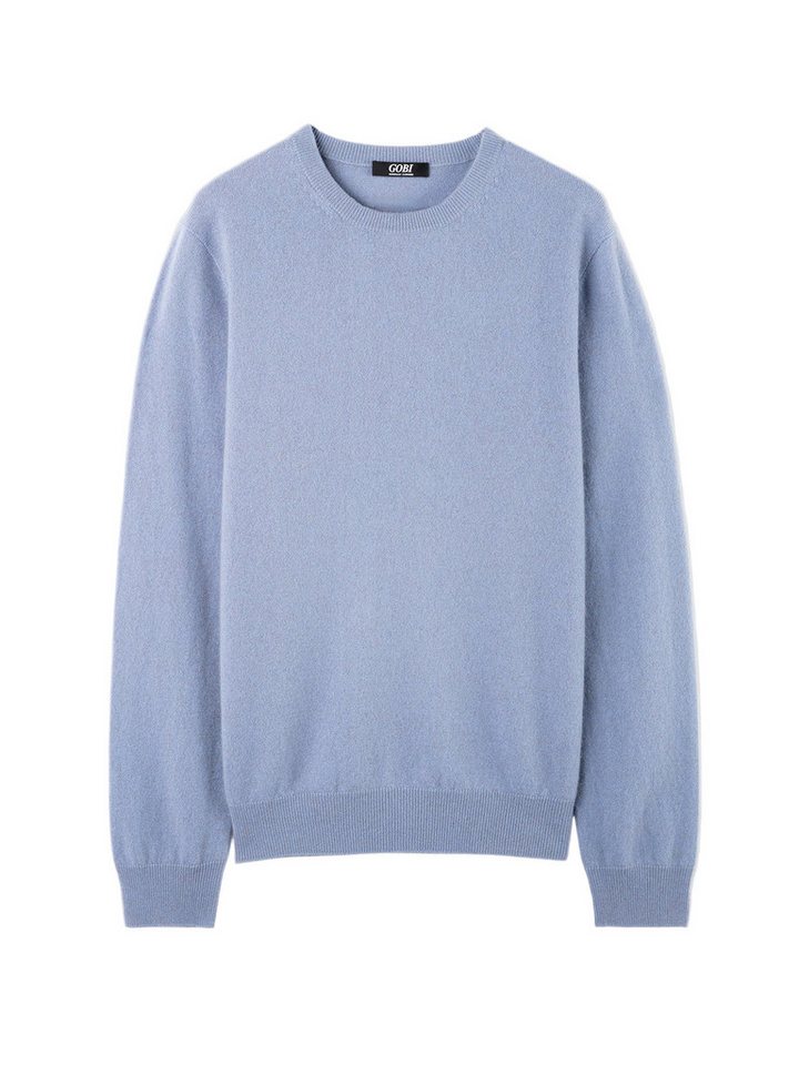 GOBI Cashmere Rundhalspullover Basic Kaschmirpullover mit R-Ausschnitt von GOBI Cashmere