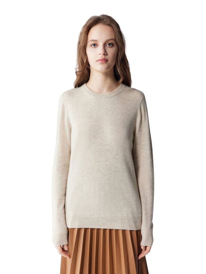 GOBI Cashmere Rundhalspullover Basic R-Ausschnitt Kaschmirpullover von GOBI Cashmere