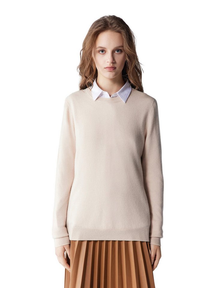 GOBI Cashmere Rundhalspullover Basic R-Ausschnitt Kaschmirpullover von GOBI Cashmere