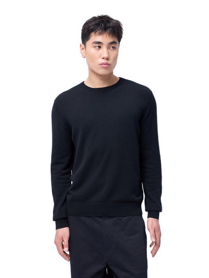 GOBI Cashmere Rundhalspullover Kaschmir Basic Pullover mit Rundhalsausschnitt von GOBI Cashmere