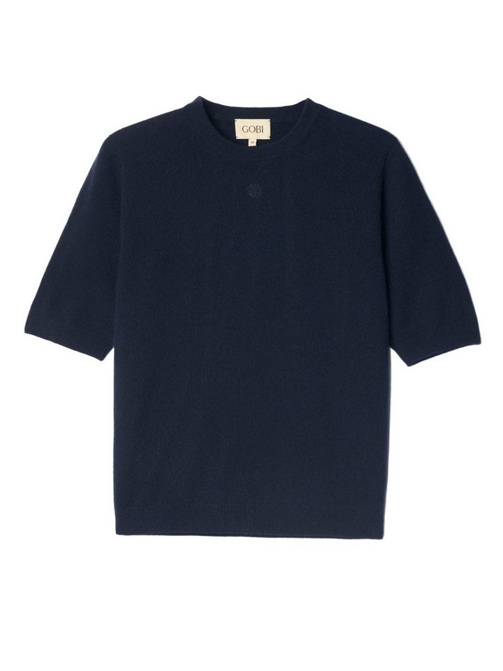 GOBI Cashmere Rundhalspullover Kaschmir-Pullover mit kurzen Ärmeln von GOBI Cashmere