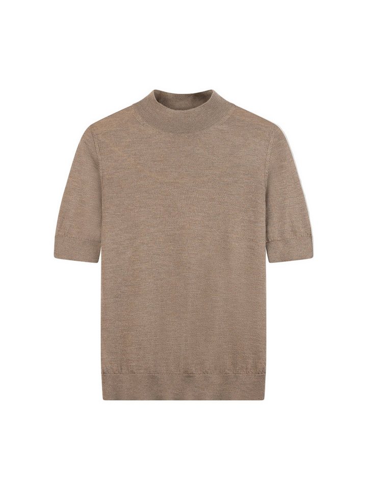 GOBI Cashmere Rundhalspullover Kaschmir-Seiden-Shirt mit Stehkragen von GOBI Cashmere