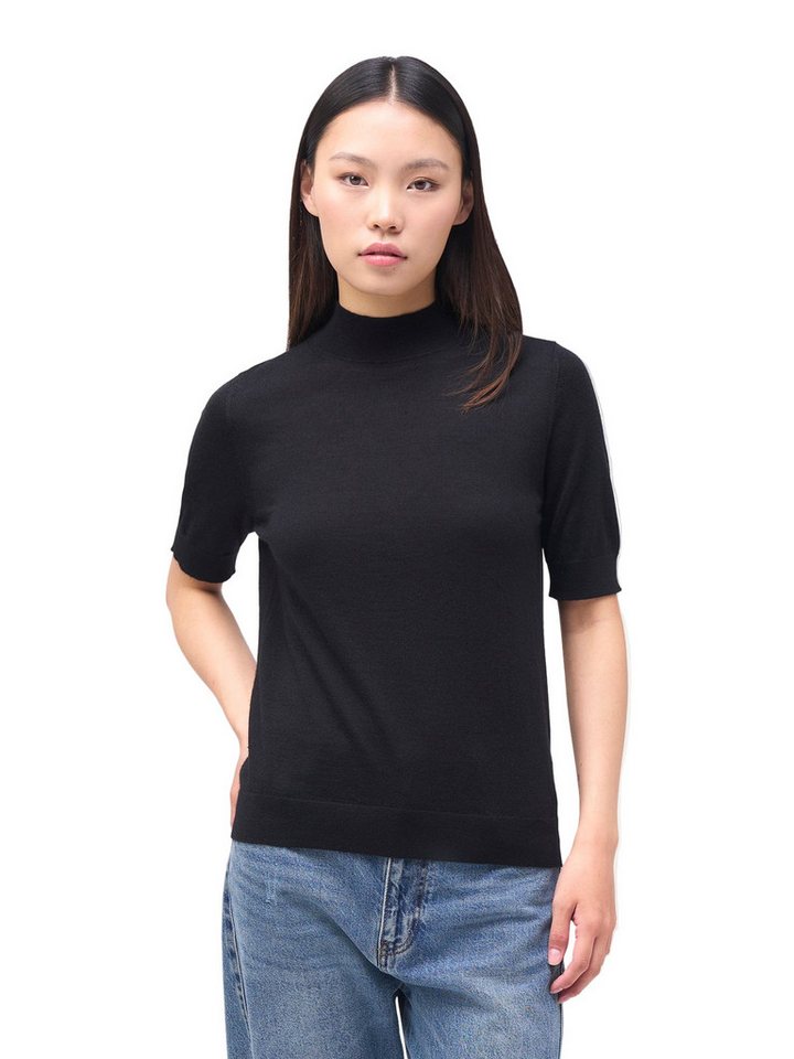 GOBI Cashmere Rundhalspullover Kaschmir-Seiden-Shirt mit Stehkragen von GOBI Cashmere
