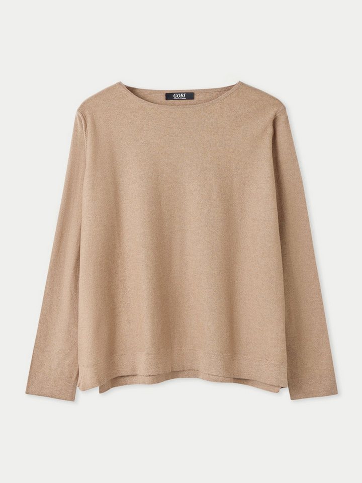 GOBI Cashmere Rundhalspullover Boatneck Cotton Silk Cashmere Blend Sweater von GOBI Cashmere