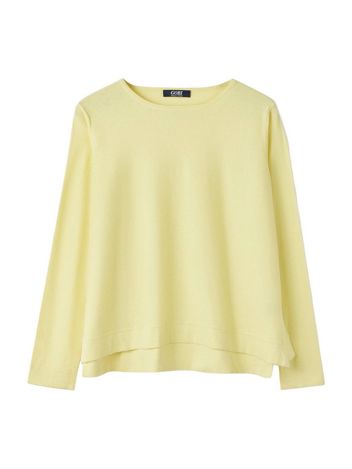 GOBI Cashmere Rundhalspullover Pullover mit Bootsausschnitt aus Baumwoll-Seiden-Kaschmir-Mischung von GOBI Cashmere