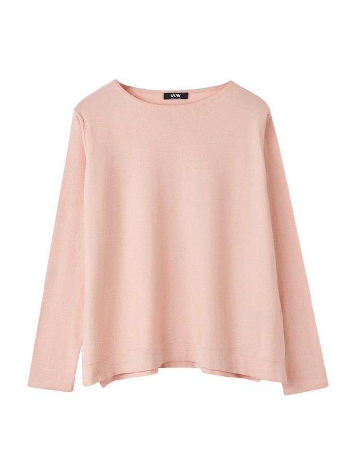 GOBI Cashmere Rundhalspullover Pullover mit Bootsausschnitt aus Baumwoll-Seiden-Kaschmir-Mischung von GOBI Cashmere