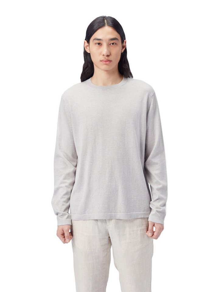 GOBI Cashmere Rundhalspullover Rundhalspullover aus Baumwoll-Seiden-Kaschmir-Mischung von GOBI Cashmere