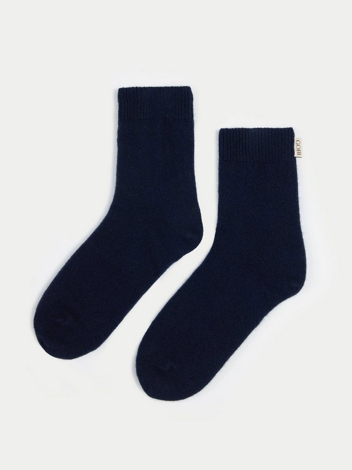GOBI Cashmere Socken Unisex Kaschmir Rippenstrick-Bettsocken von GOBI Cashmere