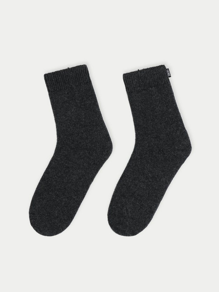 GOBI Cashmere Socken Unisex Kaschmir Rippenstrick-Bettsocken von GOBI Cashmere
