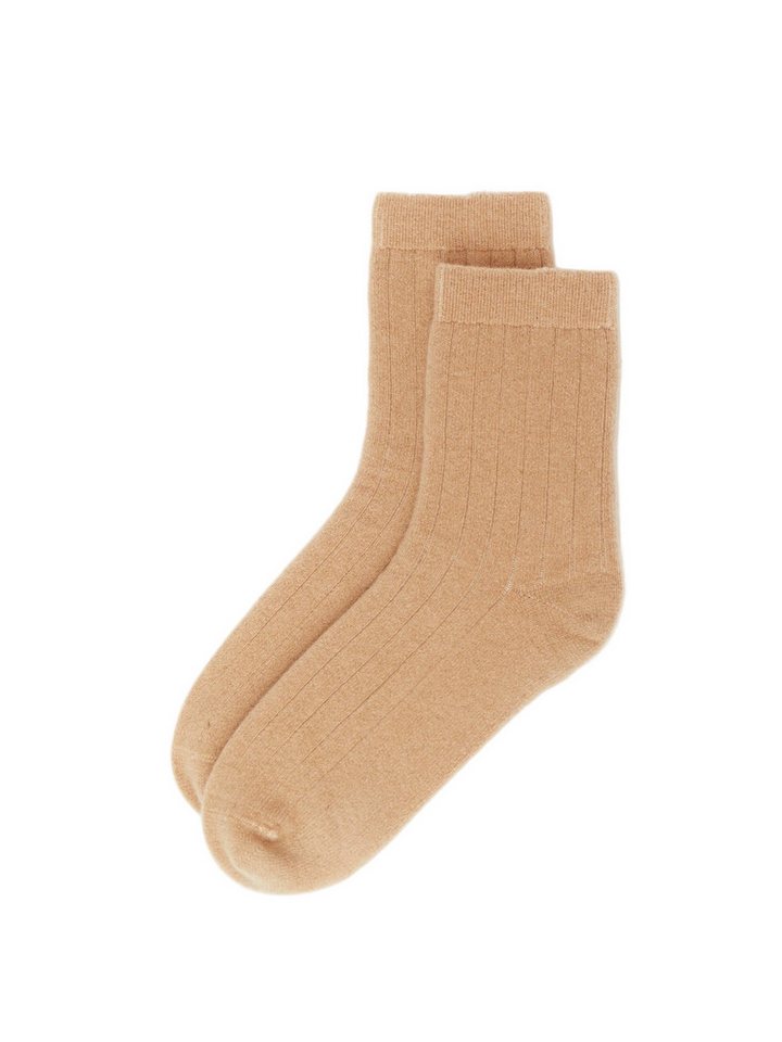 GOBI Cashmere Socken Unisex Kaschmir Strick-Bettsocken mit Trim von GOBI Cashmere