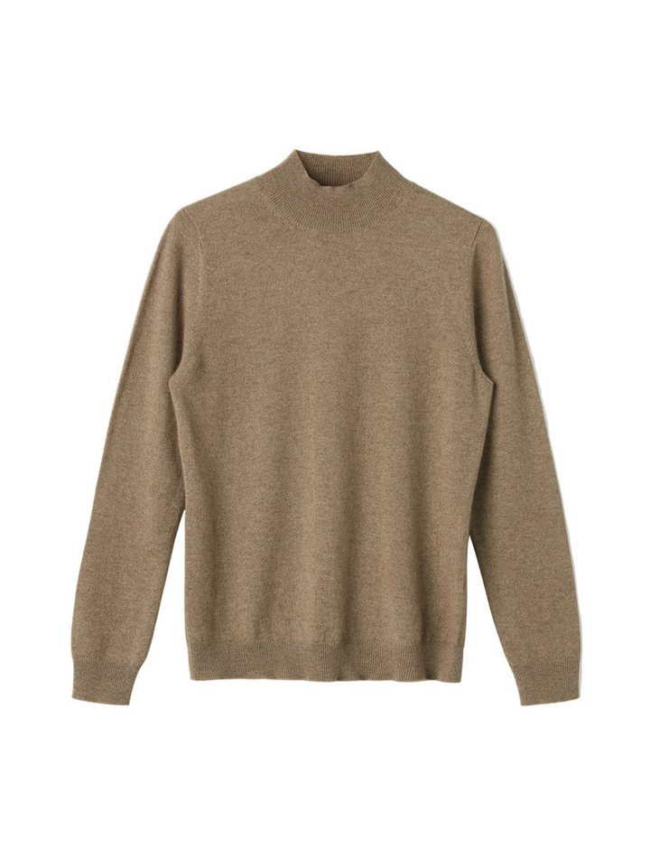 GOBI Cashmere Stehkragenpullover Naturfarbe Basic Stehkragenpullover aus Kaschmir von GOBI Cashmere