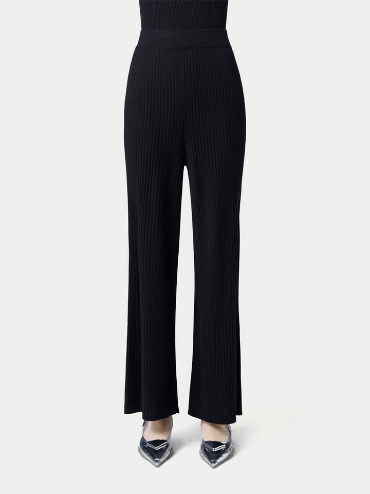 GOBI Cashmere Strickhose Rippenstrick-Hose aus Seide-Kaschmir von GOBI Cashmere