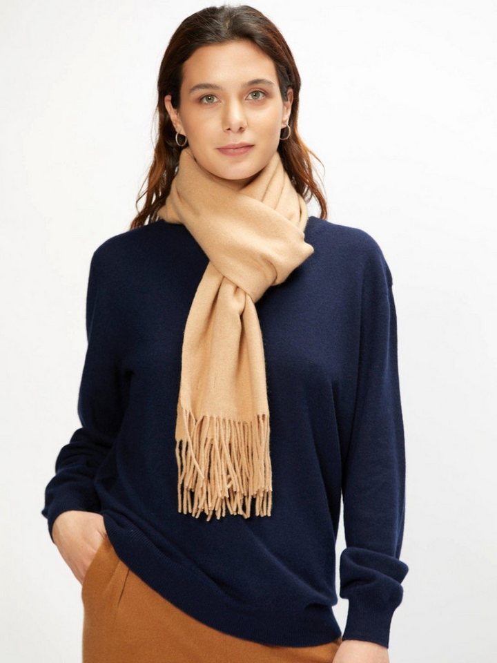 GOBI Cashmere Strickschal Kaschmirschal mit Fransen von GOBI Cashmere