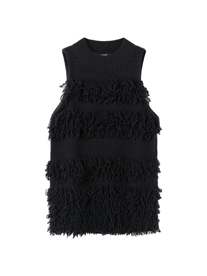 GOBI Cashmere Stricktop Kaschmirweste mit Schlingenstichdetails von GOBI Cashmere