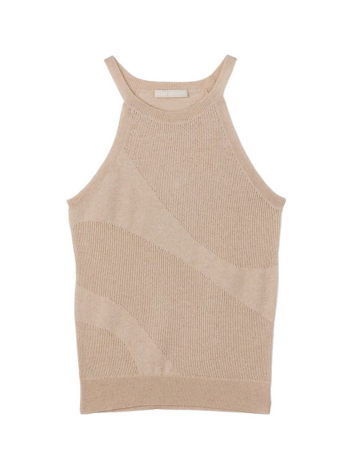 GOBI Cashmere Stricktop Naturfarbe Kaschmir Top von GOBI Cashmere