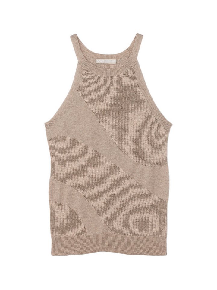 GOBI Cashmere Stricktop Naturfarbe Kaschmir Top von GOBI Cashmere