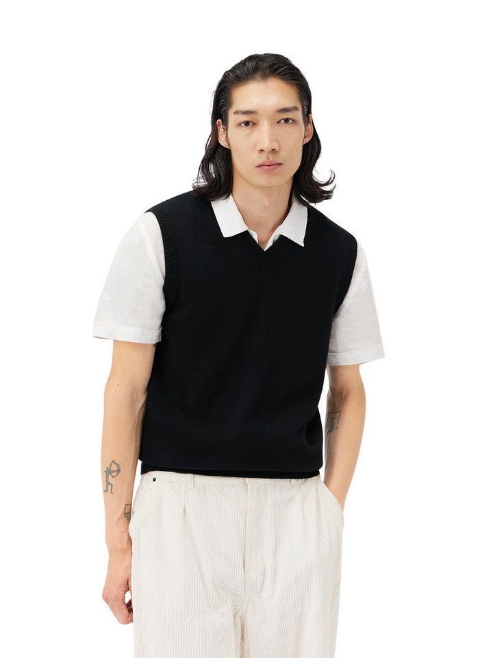 GOBI Cashmere Strickweste Basic Kaschmirweste mit V-Ausschnitt von GOBI Cashmere