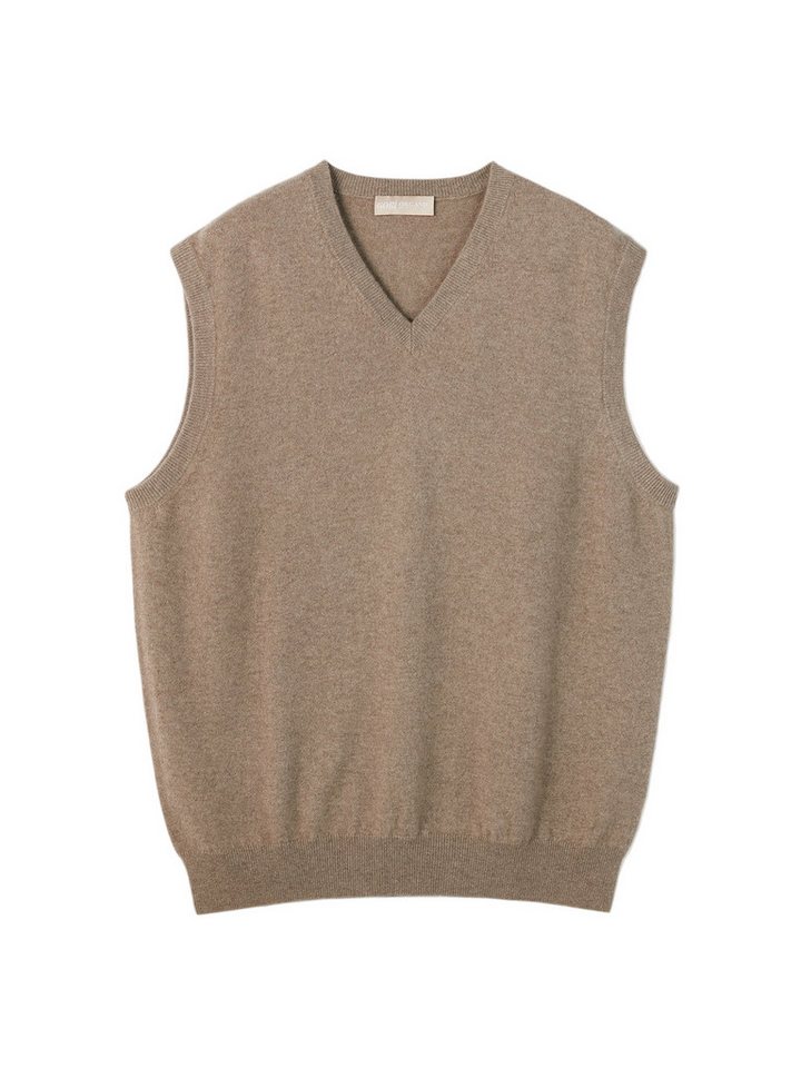 GOBI Cashmere Strickweste Basic Kaschmirweste mit V-Ausschnitt von GOBI Cashmere