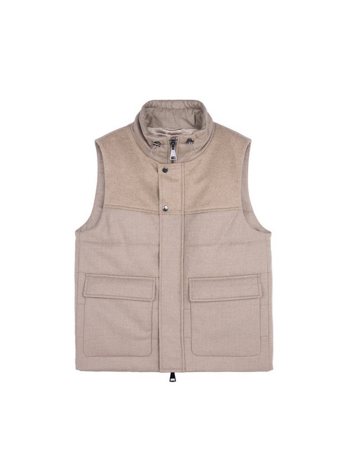 GOBI Cashmere Strickweste Kaschmir Weste mit Kordelzugkragen von GOBI Cashmere