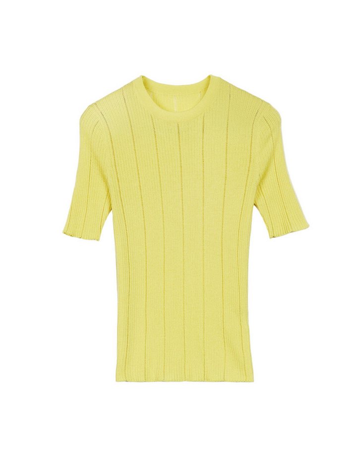 GOBI Cashmere T-Shirt Ajourstrick Top aus Kaschmir-Seide von GOBI Cashmere