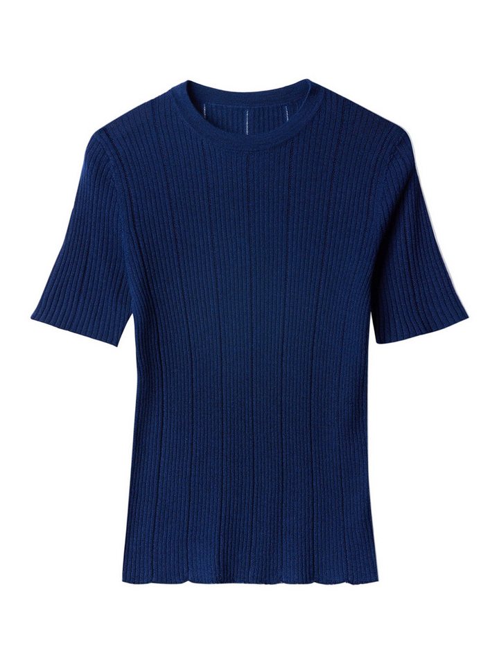 GOBI Cashmere T-Shirt Ajourstrick Top aus Kaschmir-Seide von GOBI Cashmere