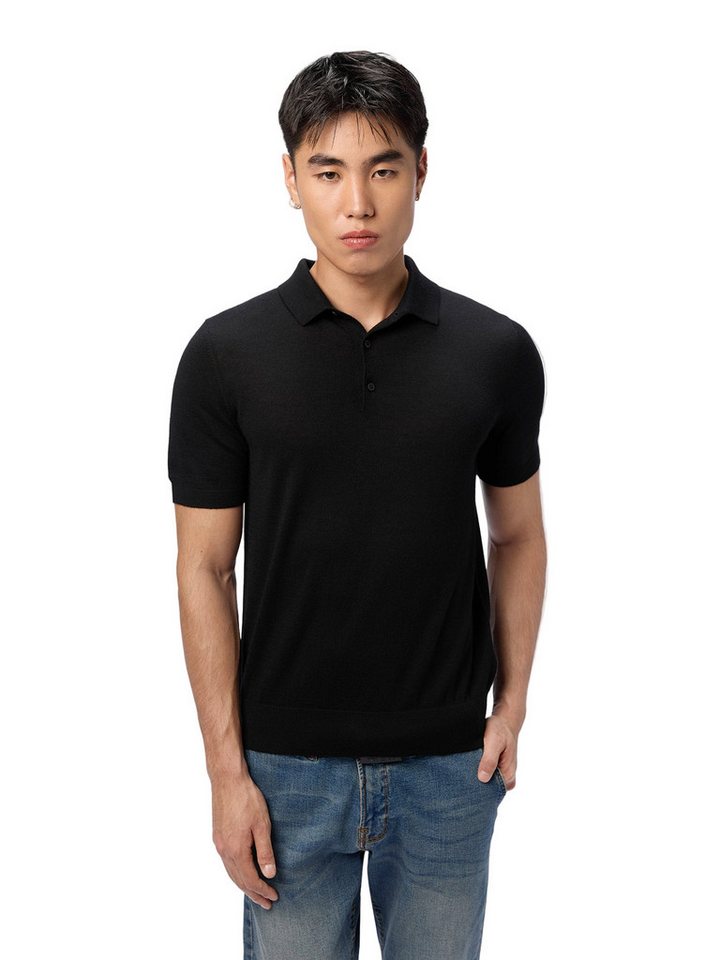 GOBI Cashmere T-Shirt Herren Klassisches Polo-Shirt mit kurzen Ärmeln von GOBI Cashmere