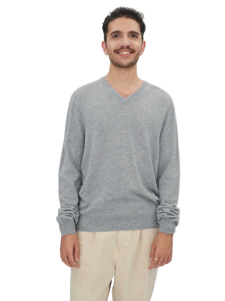 GOBI Cashmere V-Ausschnitt-Pullover Basic Kaschmirpullover mit V-Ausschnitt von GOBI Cashmere