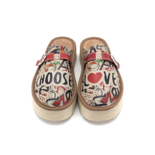 GOBY Clogs Schuhe für Damen – Handgefertigte Premiumqualität - Mädchen- und Damenschuhe für den Alltag - Bequem & Langlebig - Eva-Sohle von GOBY