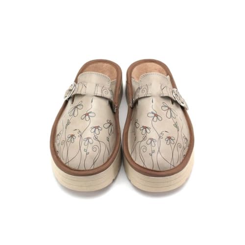 GOBY Clogs Schuhe für Damen – Handgefertigte Premiumqualität - Mädchen- und Damenschuhe für den Alltag - Bequem & Langlebig - Eva-Sohle von GOBY