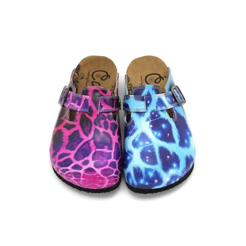 GOBY Clogs Schuhe für Damen – Handgefertigte Premiumqualität - Mädchen- und Damenschuhe für den Alltag - Farbiger Druck - Bequem & Langlebig - Eva-Sohle – Grundschul-Zeichnungen von GOBY